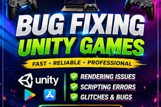 fix unity bugs, errors, crashes in your game quickly