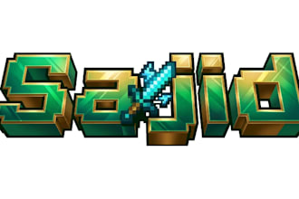 design minecraft logo for your server