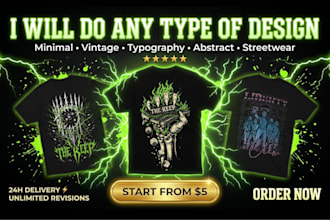 create pro level custom vector t shirt designs