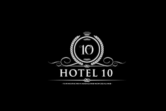 design hotel travel resort theme logo