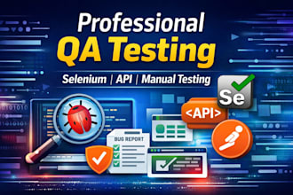 test your website manually and with selenium automation