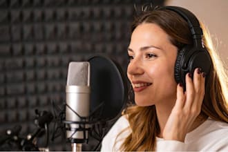 record a smooth, calming narration female voiceover