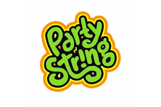 design silly string background logo