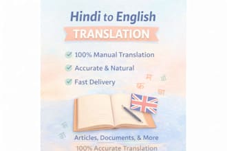 do hindi to english translation and transcription