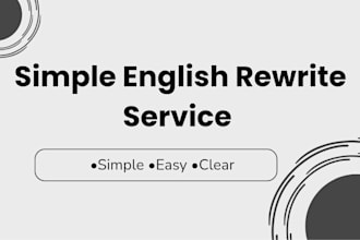 rewrite your content in simple english