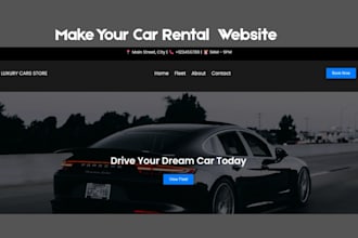 develop responsive car rental website for your business