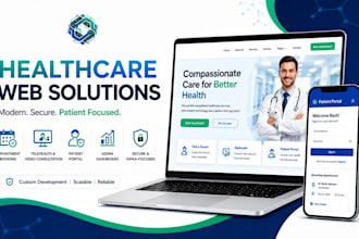 build a healthcare clinic website with booking and telehealth