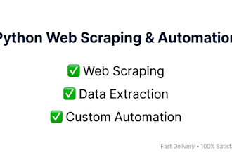 build custom web automation and web scraping scripts