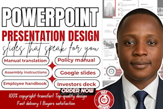 design business powerpoint presentation, infographics, google slide pitch deck
