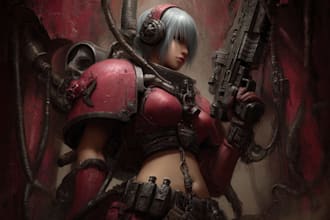 design a warhammer 40k character and creature