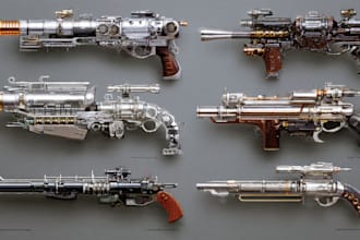 draw any medieval fantasy weapons, armors and items art