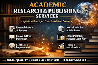provide academic research and publishing expertise