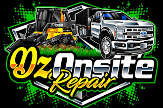 design unique repair logo with free vector file