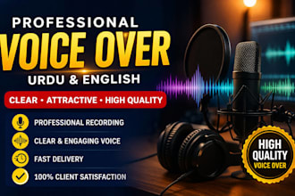 translate urdu to english voice over speaking expert