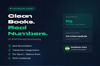 do bookkeeping and bank reconciliation for small business in US