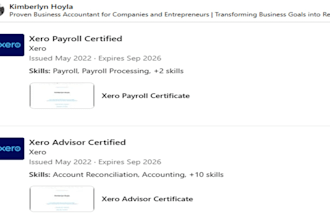 do xero bookkeeping and monthly financial reports remotely