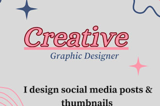 design professional posts, banners and thumbnails
