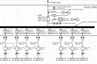 draw electrical single line diagram sld  professionally