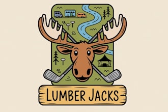 design a creative deer logo for your brand