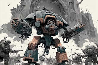 design a custom warhammer 40,000 character, lore, and concept art description