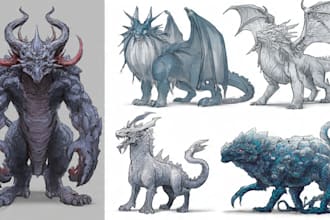 draw fantasy or dnd creatures and monsters