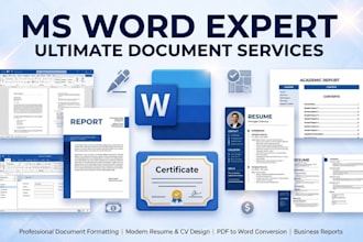 professionally design and format ms word documents