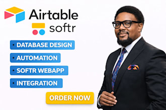 build airtable dashboard, automate workflows and create client portal wit