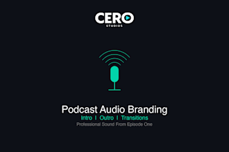 record a podcast intro outro or audio branding package