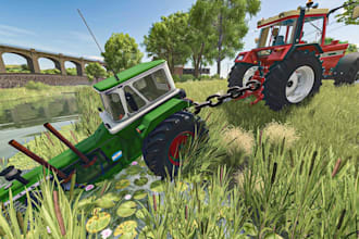 create realistic fs25 fs22 tractor mod realistic mud physics strong grip