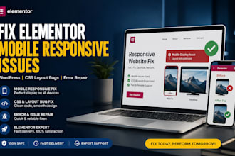fix elementor mobile responsive issues wordpress CSS layout bugs error repair