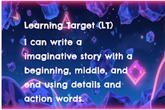 provide imaginative writing modules for grade 2