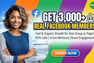 upgrade new 2,000 facebook members organically