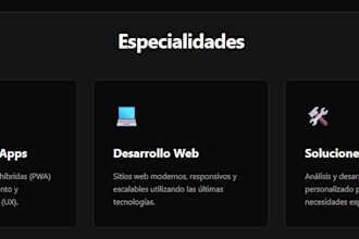 creating any website based on your needs