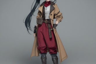 draw anime character design sheet art