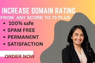 increase your semrush domain authority score from 0 to 70 plus guarantee