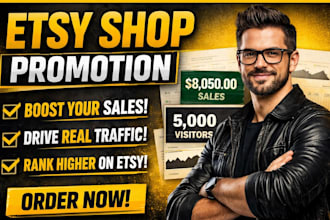 audit and promote etsy shop and website promotion with SEO to boost etsy sales