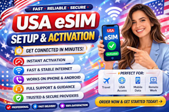 provide USA esim with fast activation and reliable data plan