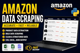 scrape amazon product data into excel csv using python
