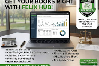 do monthly bookkeeping and bank reconciliation