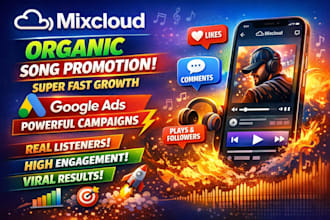 do organic mixcloud  song promotion for super fast growth using google ads
