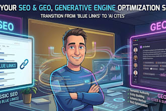 be your SEO and GEO, generative engine optimization specialist