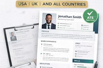 create a professional ats resume and cover letter