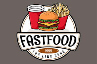 design a fun and bold monster burger logo for restaurants