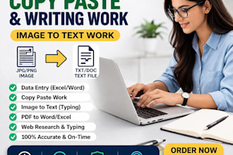 fast typing work and convert image or pdf to text