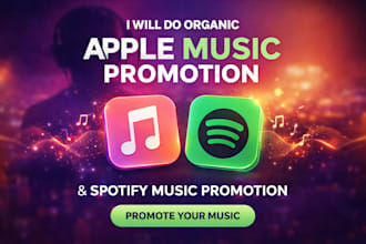 promote your music organically on spotify and apple music