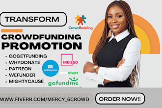 crowdfunding campaign promotion campaign verified backers list promote gofundme
