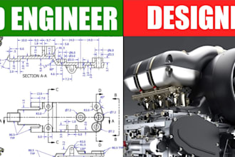 machine part design, engineering cad model, machinery design, machine assembly