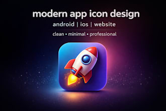design modern and attractive app icons
