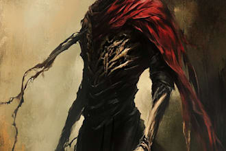 do spooky horror character design for you