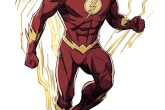 superhero character for comics